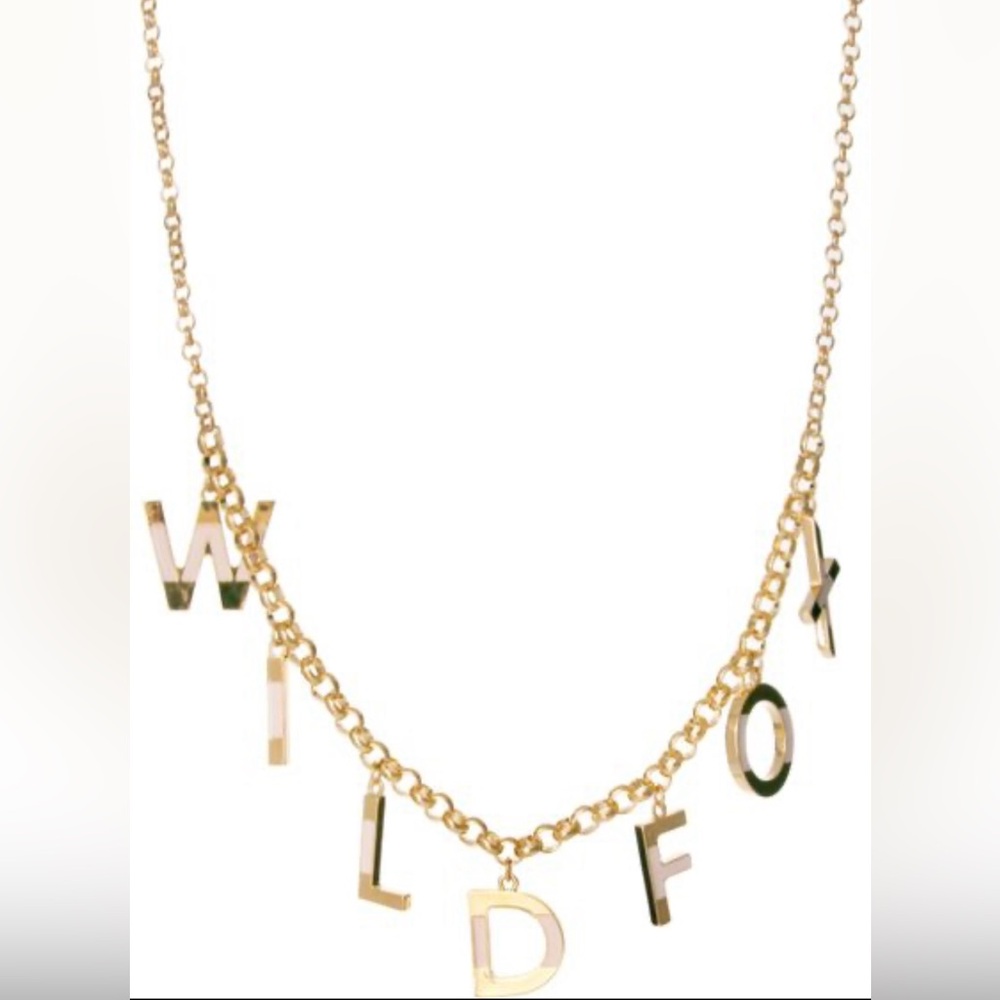 Wildfox letters necklace